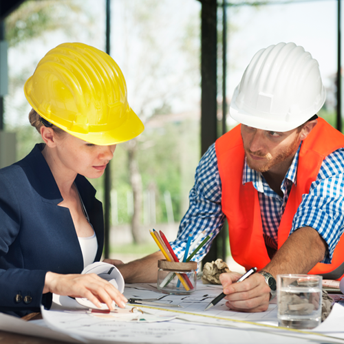Equipe da MAF Fundações trabalhando em uma obra de fundação.